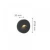 it-Lighting Horseshoe LED 2W 3CCT Outdoor Wall Lamp White D:12.8cmx3cm (80201920)
