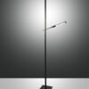 Φωτιτστικό Δαπέδου  Fabas Luce Ideal LED 40W+8W  Μαύρο Με Dimmer Αφής  3050lm + 670lm Θερμό 3000K – 3550-10-101