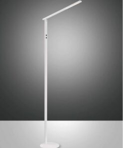 Φωτιτστικό Δαπέδου  Fabas Luce Ideal LED 10W  Λευκό Με Dimmer Αφής  1000lm Θερμό – Ψυχρό – 3550-11-102