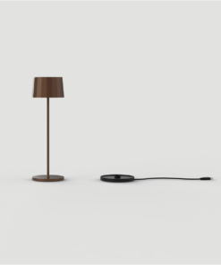 Logica Ασύρματο Επαναφορτιζόμενο Φωτιστικό Πορτατιφ LED 2.2W Twiggy Less Ανθρακί IP65 Dimmable Θερμό Λευκό 2700Κ-3000Κ 2-MC42753