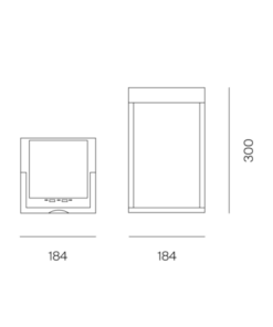 Logica Ηλιακό Επαναφορτιζόμενο Φωτιστικό Πορτατιφ LED 2.2W Diogene Hybrid IP65 Dimmable Θερμό Λευκό 2700Κ-3000Κ 30cm