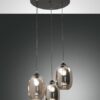 Κρεμαστό Φωτιστικό   Fabas Luce Infinity 3X E27 Φιμέ     – 3519-47-126