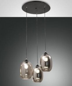 Κρεμαστό Φωτιστικό   Fabas Luce Infinity 3X E27 Φιμέ     – 3519-47-126