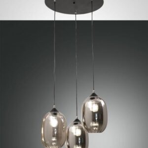 Κρεμαστό Φωτιστικό   Fabas Luce Infinity 3X E27 Φιμέ     – 3519-47-126