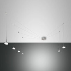 Κρεμαστό Φωτιστικό   Fabas Luce Isabella LED 48W  Αλουμίνιο Dimmable  4530lm Θερμό 3000K – 3410-46-212