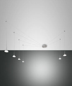 Κρεμαστό Φωτιστικό   Fabas Luce Isabella LED 48W  Αλουμίνιο Dimmable  4530lm Θερμό 3000K – 3410-46-212