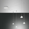 Κρεμαστό Φωτιστικό   Fabas Luce Isabella LED 32W  Λευκό Dimmable  3020lm Θερμό 3000K – 3410-49-102