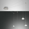 Κρεμαστό Φωτιστικό   Fabas Luce Isabella LED 32W  Αλουμίνιο Dimmable  3020lm Θερμό 3000K – 3410-49-212