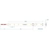 LED Ταινία 12W 24V CUBALUX Dimmable  1152lm/m Αδιάβροχη IP67 Θερμό 2700K 15 Μέτρα CL13-1040