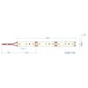 LED Ταινία 14.4W 12V CUBALUX Dimmable 1353lm/m  Θερμό 3000K 5 Μέτρα CL13-0619