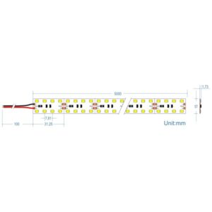 LED Ταινία 30W 24V CUBALUX Dimmable  4230lm/m  Θερμό 2700K 5 Μέτρα CL13-1068