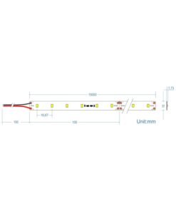 LED Ταινία 6W 24V CUBALUX Dimmable 582lm/m Θερμό 2700K 15 Μέτρα CL13-1022