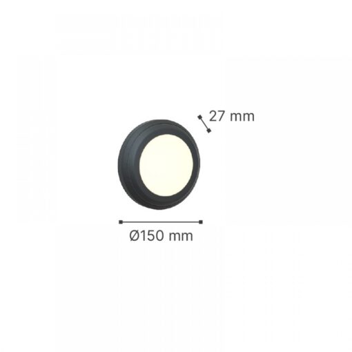 it-Lighting Jocassee LED 3.5W 3CCT Outdoor Wall Lamp Anthracite D:15cmx2.7cm (80201440)