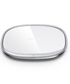 GloboStar® 87181 JOYROOM Originals JR-A23 Τετράγωνη Μαγνητική Βάση Κινητού Αυτοκινήτου Ασύρματη Φόρτιση MagSafe Max 15W Wireless Charging Pad (Qi) Σταθερή με Αυτοκόλλητη Ταινία Λευκό