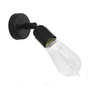 Φωτιστικό τοίχου KA-01KEY 1L  Μαύρο  Heronia – 31-0751