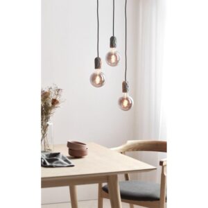 Nordlux Hang Κρεμαστό Γκρι E27  Πορσελάνη –  2010013010