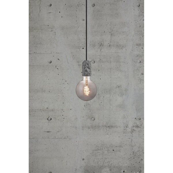 Nordlux Hang Κρεμαστό Γκρι E27  Πορσελάνη –  2010013010