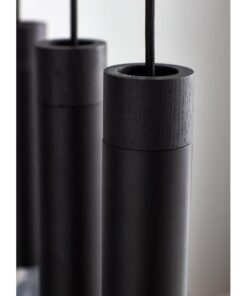 Nordlux Tilo 5-Spot Κρεμαστό Μαύρο GU10 Μεταλλικό/Ξύλο – 2010483003