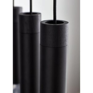 Nordlux Tilo 5-Spot Κρεμαστό Μαύρο GU10  Μεταλλικό/Ξύλο –  2010483003