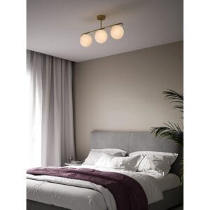 Nordlux Grant 3X15 Κρεμαστό  Ορείχαλκος  E14  Γυάλινο/Μεταλλικό –  2010583035