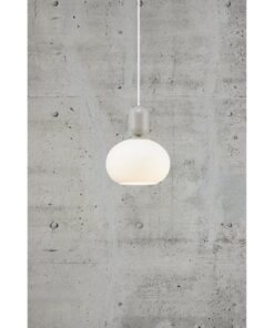 Nordlux Notti Κρεμαστό Γκρι E27 Γυάλινο/Μεταλλικό – 2011003010