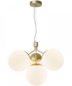 Nordlux Ivona 4-Spot Κρεμαστό Ορείχαλκος E27 Γυάλινο/Μεταλλικό – 2112153035