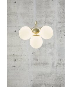 Nordlux Ivona 4-Spot Κρεμαστό Ορείχαλκος E27 Γυάλινο/Μεταλλικό – 2112153035