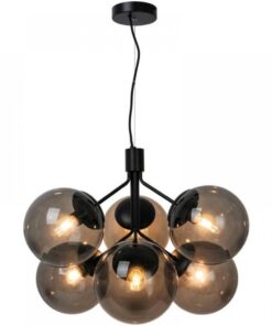 Nordlux Ivona 6-Spot Κρεμαστό Μαύρο E27 Γυάλινο/Μεταλλικό – 2112163003
