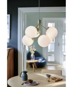 Nordlux Ivona 6-Spot Κρεμαστό Ορείχαλκος E27 Γυάλινο/Μεταλλικό – 2112163035