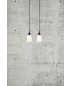 Nordlux Molli Κρεμαστό Μαύρο E14 σετ 2Τμχ Γυάλινο/Μεταλλικό – 2112803003