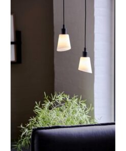 Nordlux Molli Κρεμαστό Μαύρο E14 σετ 2Τμχ Γυάλινο/Μεταλλικό – 2112803003