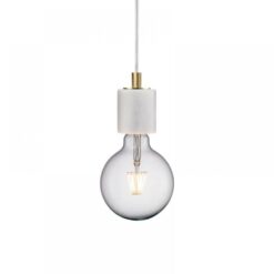 Nordlux Siv Κρεμαστό Λευκό E27 Μάρμαρο – 45883001