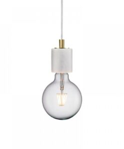 Nordlux Siv Κρεμαστό Λευκό E27 Μάρμαρο – 45883001