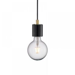 Nordlux Siv Κρεμαστό Μαύρο E27 Μάρμαρο – 45883003