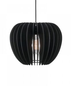 Nordlux Tricbeca 38 Κρεμαστό Μαύρο E27 Ξύλο Μαύρου Χρώματος – 46433003