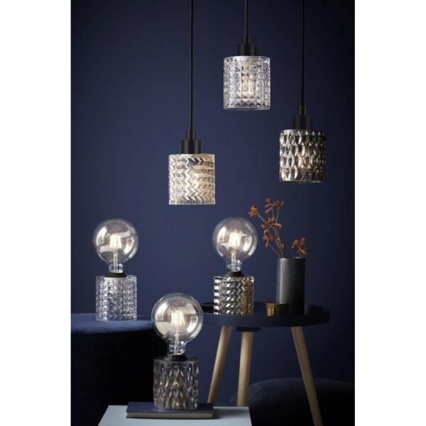 Nordlux Hollywood Κρεμαστό Clear E27  Γυάλινο/Μεταλλικό –  46483000