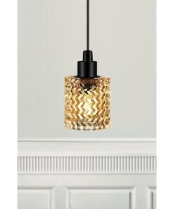 Nordlux Hollywood Κρεμαστό Μελί E27 Γυάλινο/Μεταλλικό – 46483027