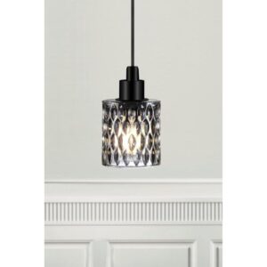 Nordlux Hollywood Κρεμαστό Smoked E27  Γυάλινο/Μεταλλικό –  46483047