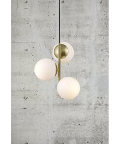 Nordlux Lilly Κρεμαστό Ορείχαλκος E14 Γυάλινο/Μεταλλικό – 48603035