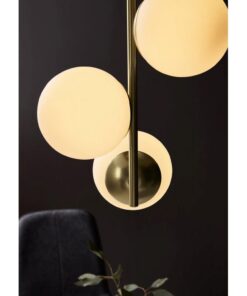 Nordlux Lilly Κρεμαστό Ορείχαλκος E14 Γυάλινο/Μεταλλικό – 48603035