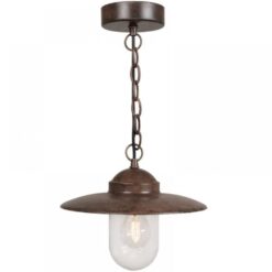 Nordlux Luxembourg Κρεμαστό Rusty E27 Γυάλινο/Μεταλλικό – 72805009