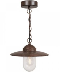 Nordlux Luxembourg Κρεμαστό Rusty E27 Γυάλινο/Μεταλλικό – 72805009