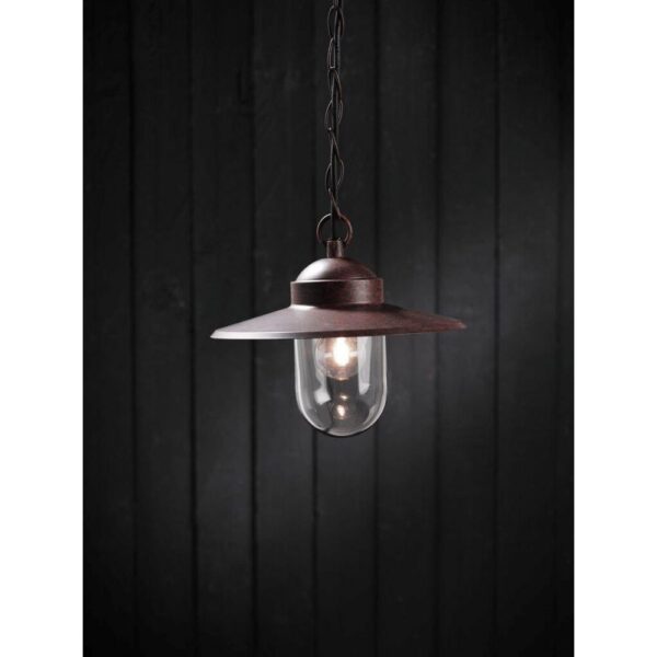 Nordlux Luxembourg Κρεμαστό Rusty E27  Γυάλινο/Μεταλλικό –  72805009