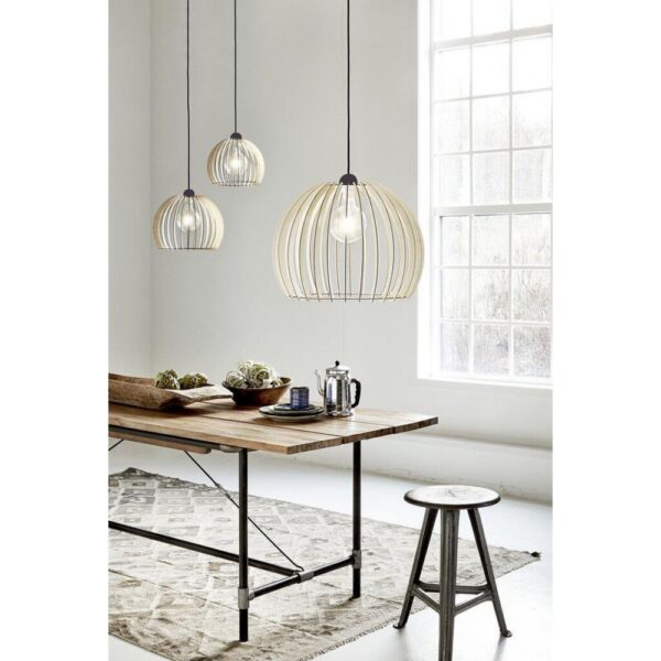 Nordlux Chino 40 Κρεμαστό Φυσικό E27  Ξύλο –  84843014