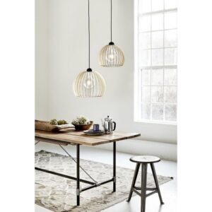 Nordlux Chino 40 Κρεμαστό Φυσικό E27  Ξύλο –  84843014