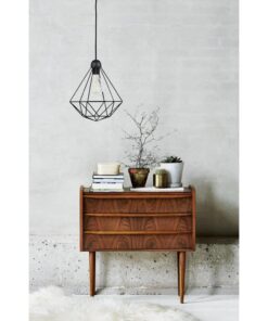 Nordlux Tees Κρεμαστό Φωτιστικό 1xE27 Μαύρου Χρώματος – 84863003