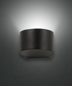 Φωτιστικό Τοίχου  Fabas Luce Lao LED 6W  Μαύρο  IP65 540lm Θερμό 3000K – 3603-21-101