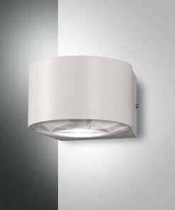Φωτιστικό Τοίχου  Fabas Luce Lao LED 12W  Λευκό  IP65 1080lm Θερμό 3000K – 3603-22-102