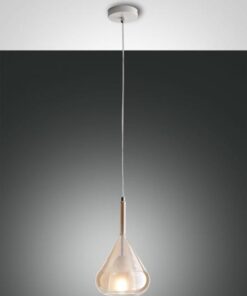 Κρεμαστό Φωτιστικό   Fabas Luce Lila E27 Μελί     – 3481-40-125