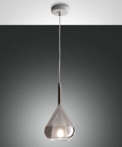 Κρεμαστό Φωτιστικό   Fabas Luce Lila E27 Φιμέ     – 3481-40-126